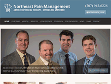 Tablet Screenshot of northeastpainmanagement.com